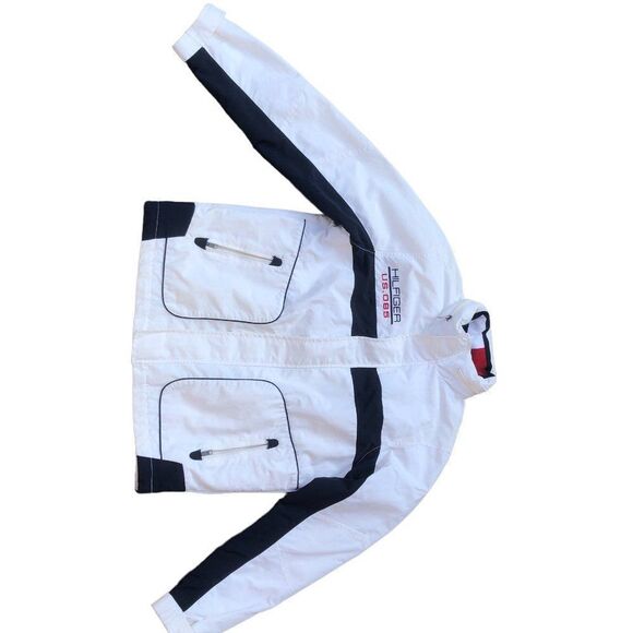 RARE 2013 Tommy Hilfiger Jacket Big Logo White Medium - Picture 4 of 13